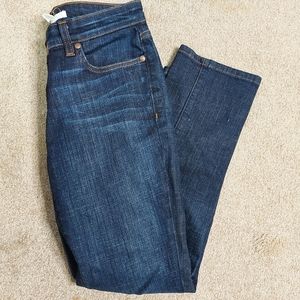 Eileen Fisher straight leg mid rise jeans petite